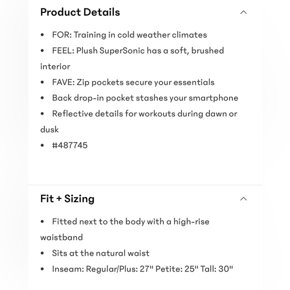 NWOT  Athleta Rainier Orion Black Reflective Tight Size 1X - Picture 9 of 11